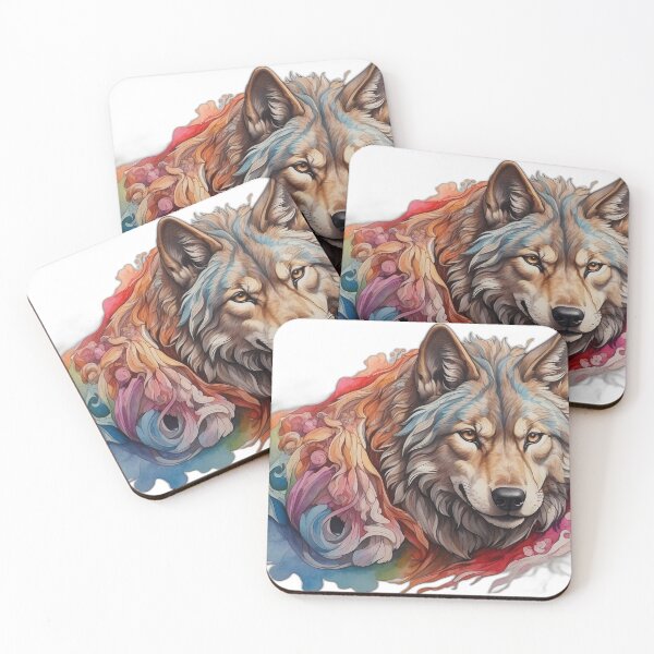 Item preview, Default colorless wolf drawing 2 designed and sold by oumayma mokrane.