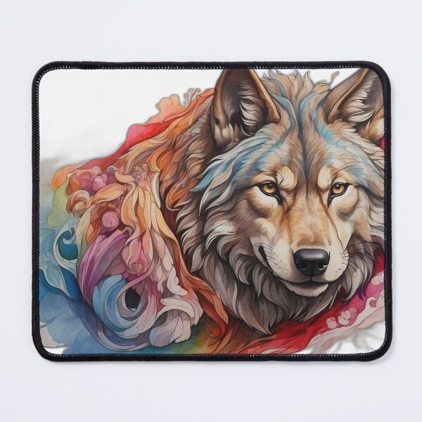 Item preview, Default colorless wolf drawing 2 designed and sold by oumayma mokrane.