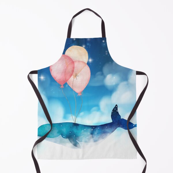 Item preview, Blue Whale Flying Over Clouds designed and sold by DreamingDuck.