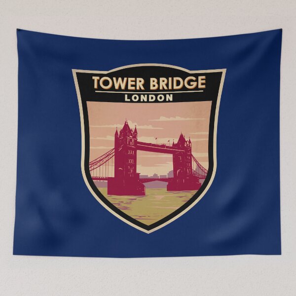Item preview, Tower Bridge London Travel Art Badge designed and sold by KrisSidDesigns.