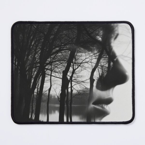 Item preview, Whispering Woods - A Monochromatic Silhouette designed and sold by EtherealEchoes.