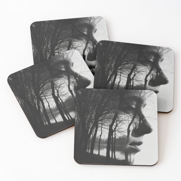 Item preview, Whispering Woods - A Monochromatic Silhouette designed and sold by EtherealEchoes.