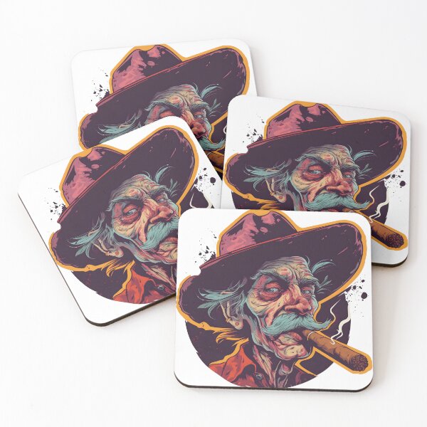 Item preview, Old timer cowboy enjoying a cigar designed and sold by TheWitsFoe.