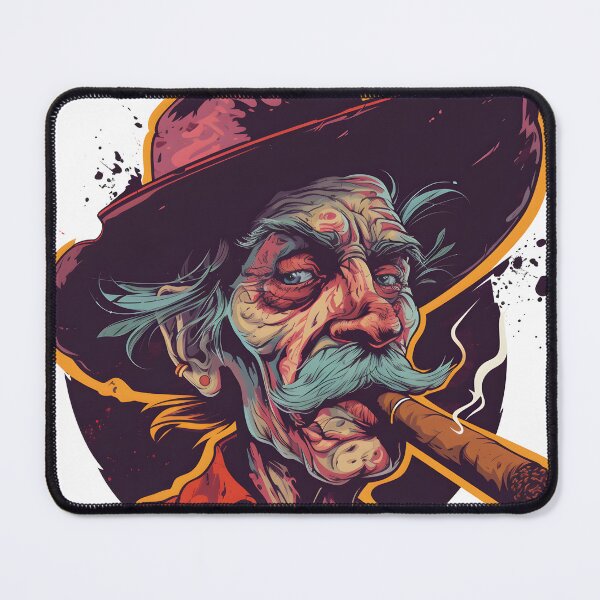 Item preview, Old timer cowboy enjoying a cigar designed and sold by TheWitsFoe.