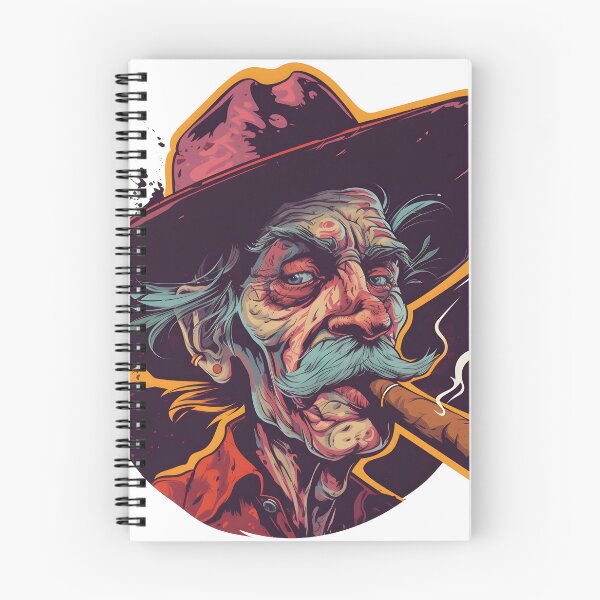 Item preview, Old timer cowboy enjoying a cigar designed and sold by TheWitsFoe.