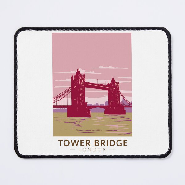 Item preview, Tower Bridge London Travel Art Vintage designed and sold by KrisSidDesigns.