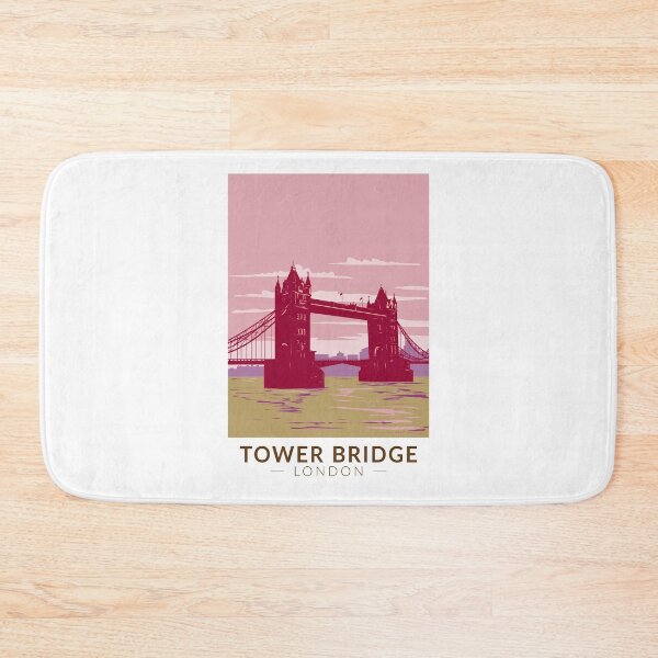 Item preview, Tower Bridge London Travel Art Vintage designed and sold by KrisSidDesigns.