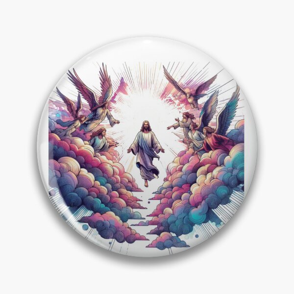 Item preview,  "Jesus, who will transcend a thousand armies and angels, and resurrect in glorious majesty." designed and sold by PaintMeWorld.