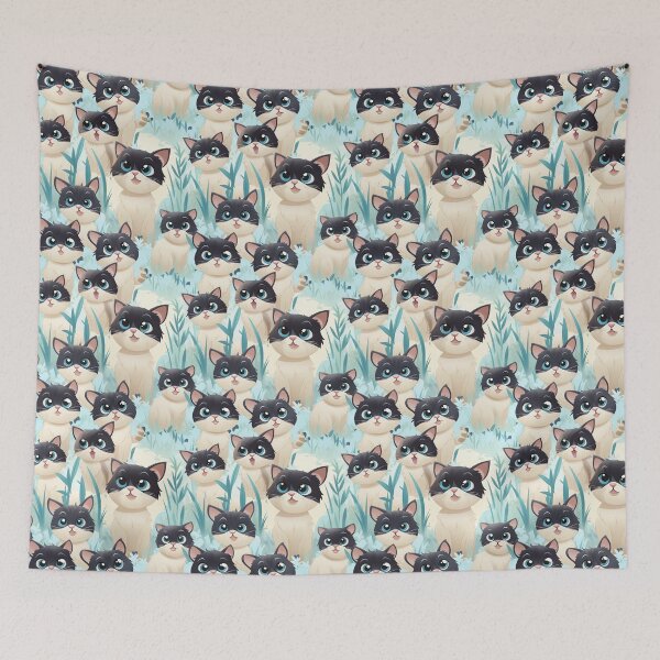 Item preview, Happy Siamese Cats  designed and sold by josepod.