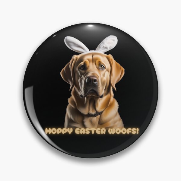 Artikelvorschau, Hoppy Easter Woofs Bunny Ears und Labrador entworfen und verkauft von Paula-Ziolek.