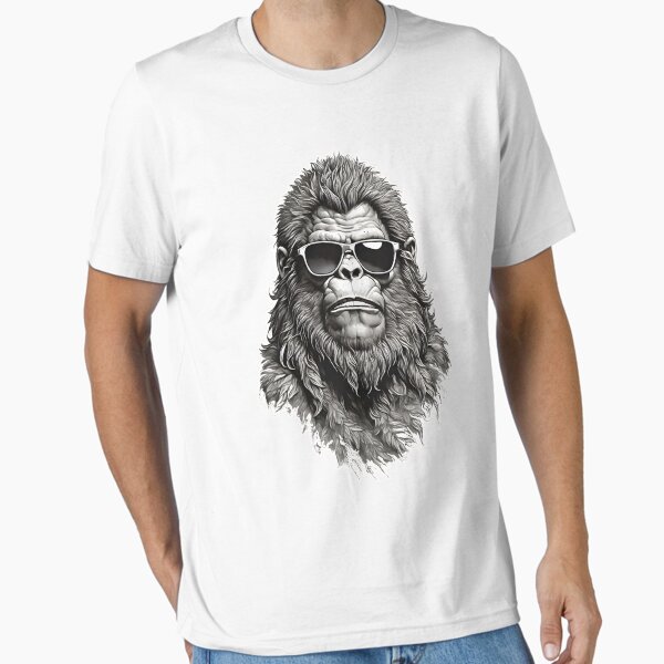 Item preview, Sneaky Sasquatch: Black and White designed and sold by WAUZ.
