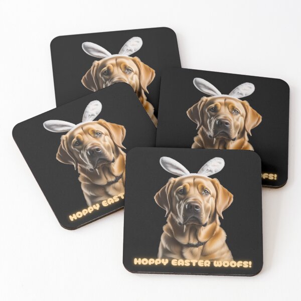 Item preview, Hoppy Easter Woofs Bunny Ears and Labrador designed and sold by Paula-Ziolek.