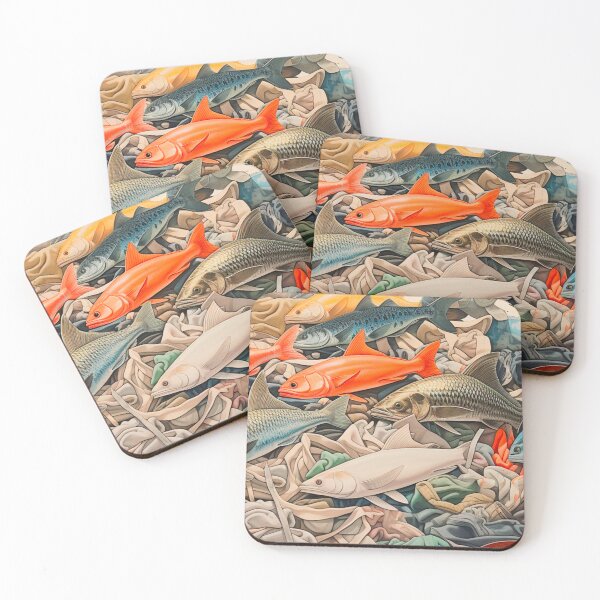 Item preview, Fish Pollution  designed and sold by TopRBArtist.