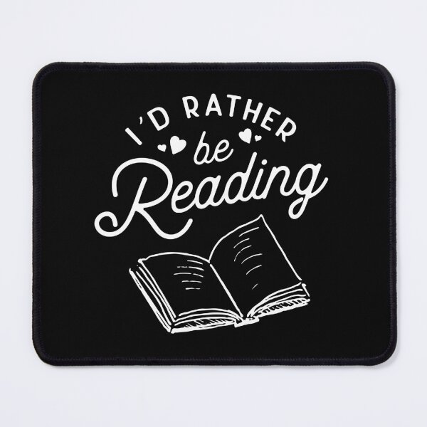 Item preview, I'd Rather Be Reading Book Lover Quote Book Reader designed and sold by lanynx design.