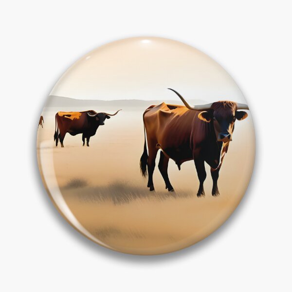 Item preview, Rural Majesty: Longhorn Pastoral Vista designed and sold by ZipperDragon88.