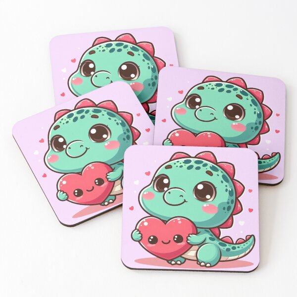 Item preview, Cute dinosaur holding heart designed and sold by My Favorite Store.