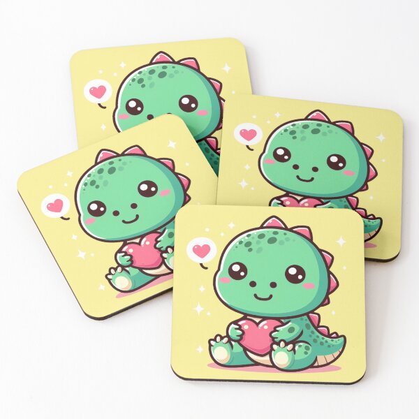 Item preview, Dino with heart cute dinossaur  designed and sold by My Favorite Store.
