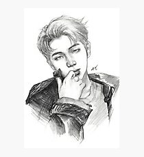 RM - pencil drawing Photographic Print