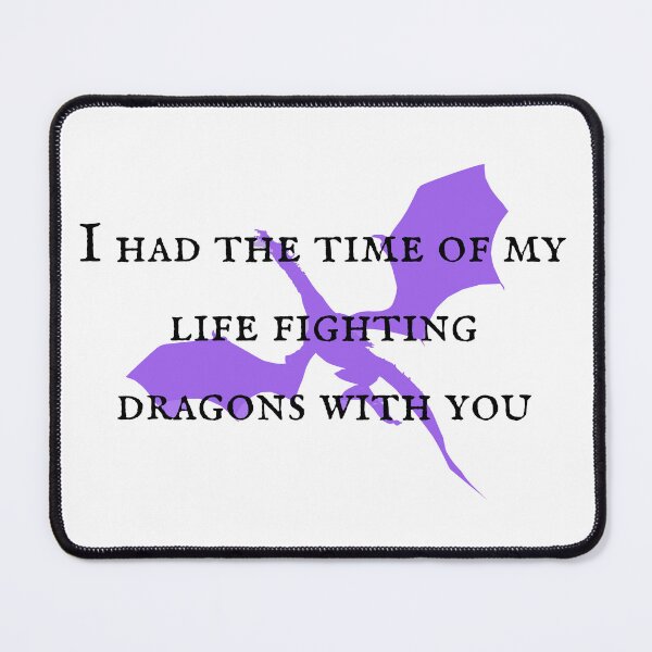 Item preview, I had the time of my life fighting dragons with you sticker designed and sold by EnchantAtelier.