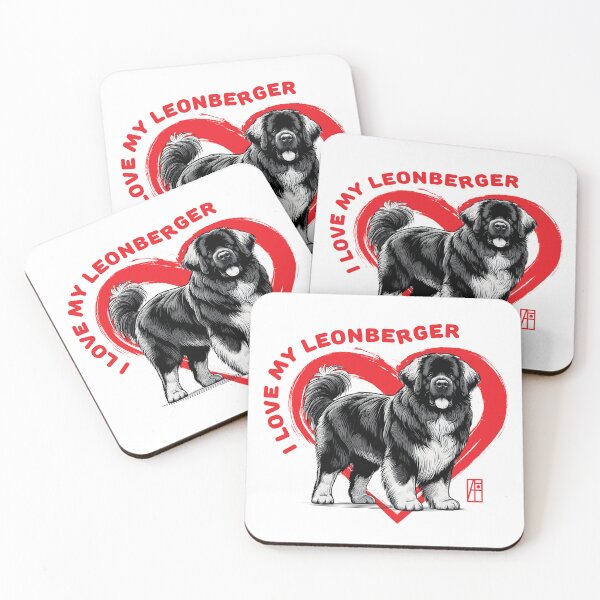 Item preview, I Love My Leonberger - I Love my dog - Persistent dog designed and sold by ArtProjectShop.