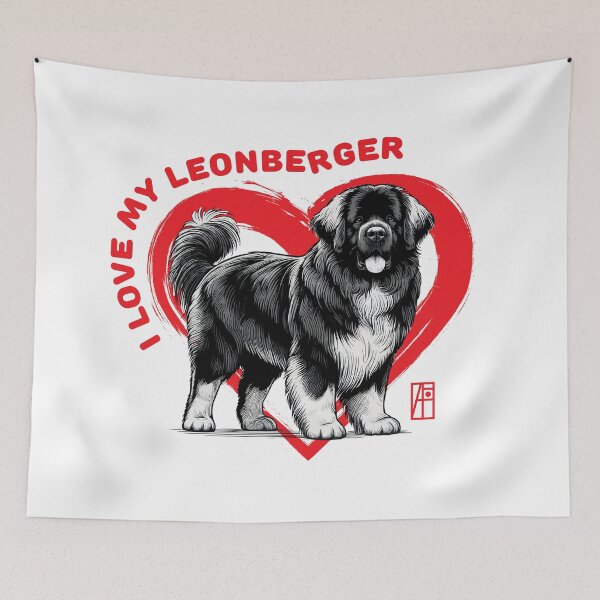 Item preview, I Love My Leonberger - I Love my dog - Persistent dog designed and sold by ArtProjectShop.