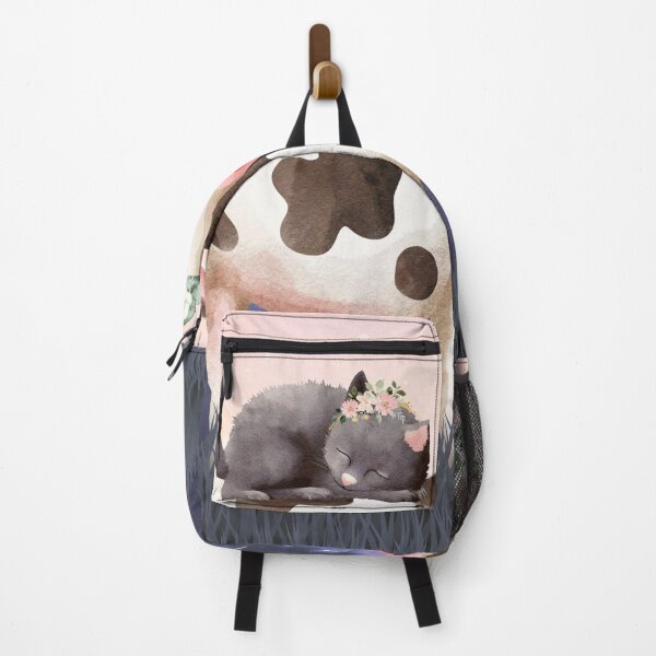 Item preview, Cat Sleeping on Cow designed and sold by DreamingDuck.