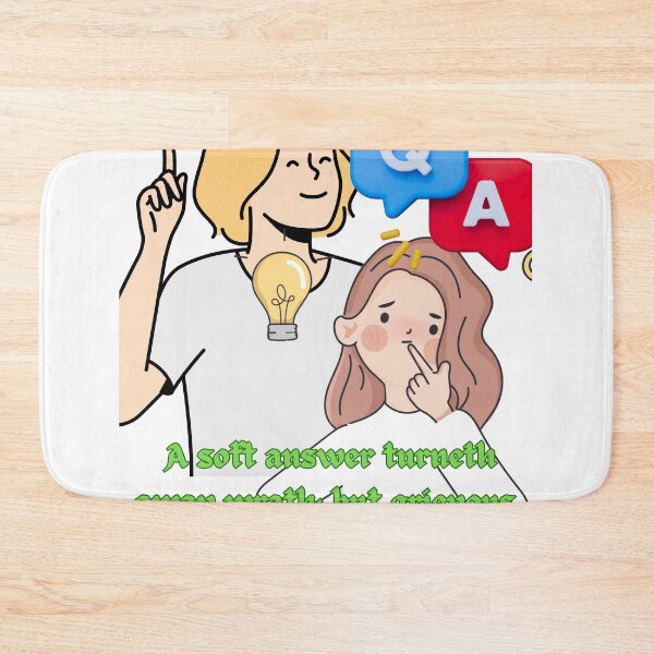 Item preview,  A soft answer turneth away wrath: but grievous words stir up anger. designed and sold by Hinny8.