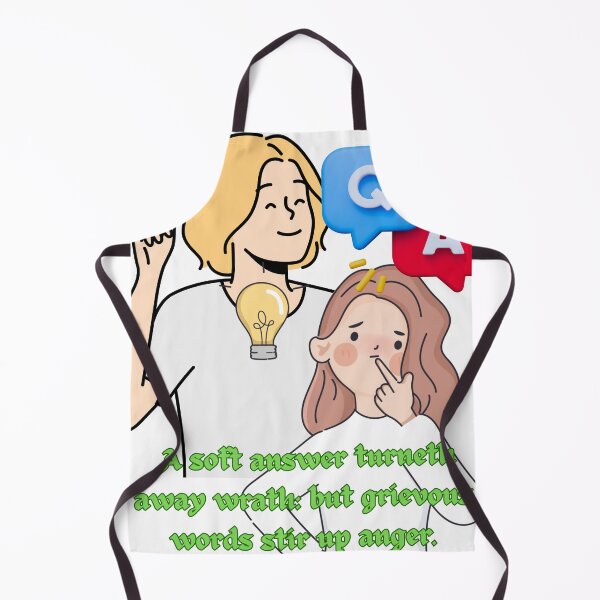 Item preview, A soft answer turneth away wrath: but grievous words stir up anger. designed and sold by Hinny8.