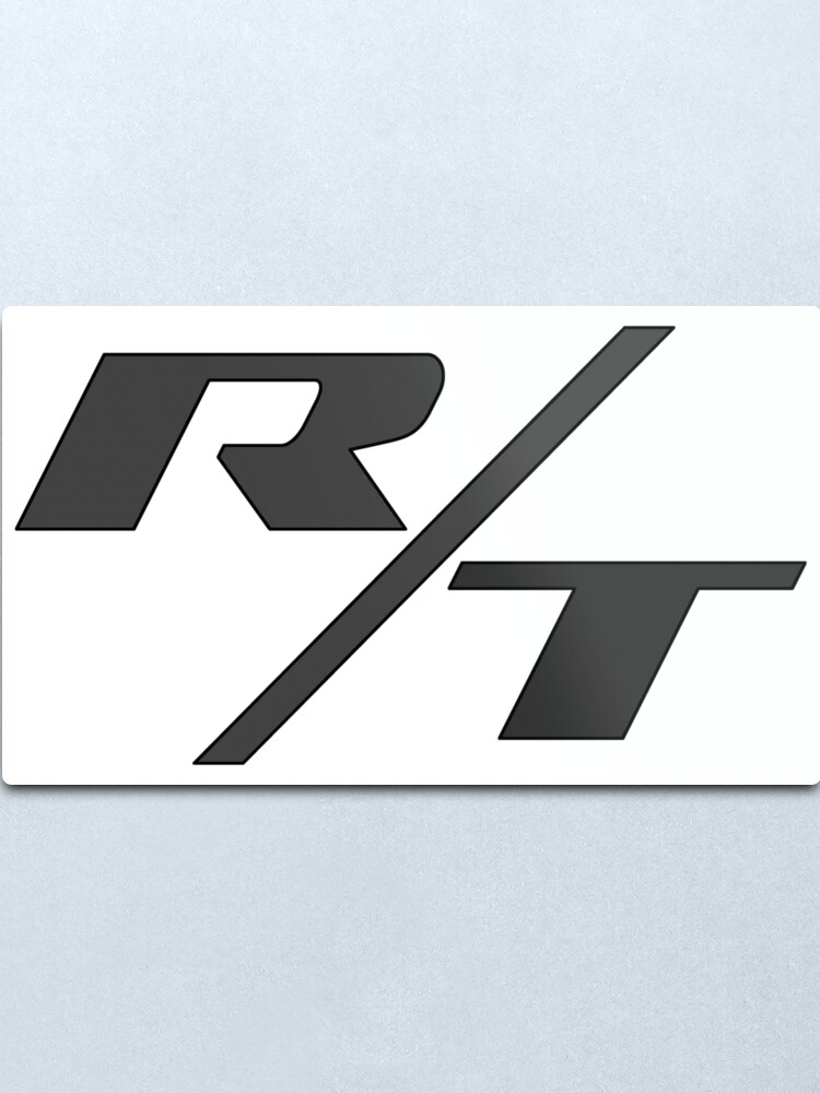 dodge rt logo metal print by hellkitty707 redbubble redbubble