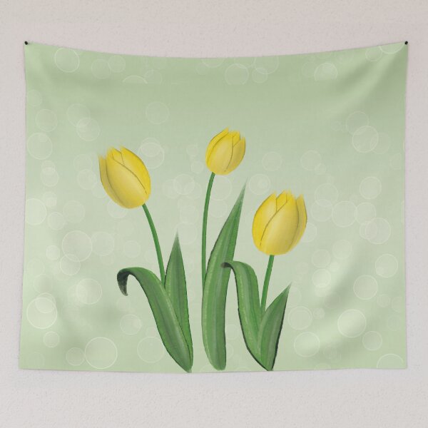 Item preview, beautiful yellow tulips designed and sold by LiudmylaMaika.