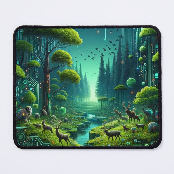 Item preview, Digital Forrest | Nature And Technology | Neon Nature designed and sold by ShopCoolStop.