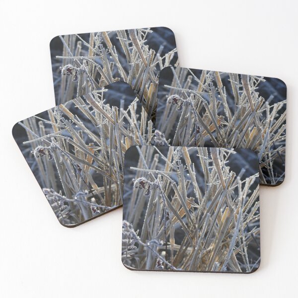 Item preview, It's grass that is dead and covered in the morning frost.  designed and sold by FoxGlove5.