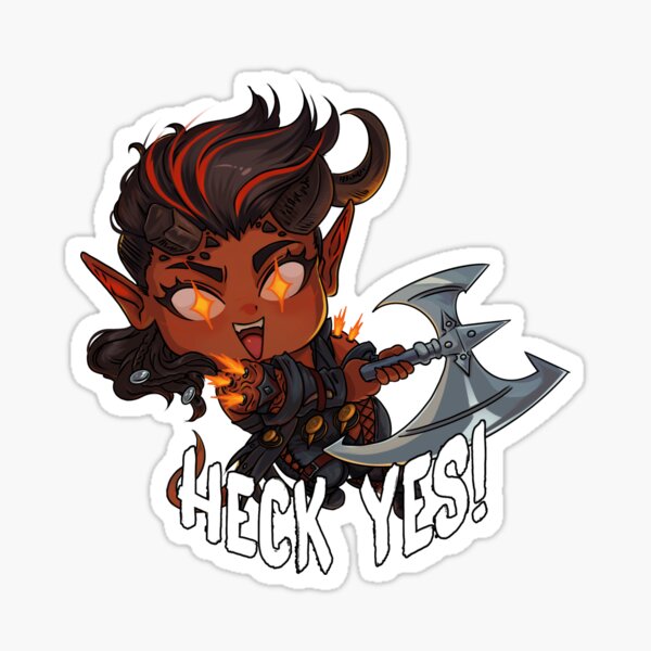 Aperçu de l'œuvre Zut oui ! Balançoire Chibi Karlach créée et vendue par Mistiqarts.