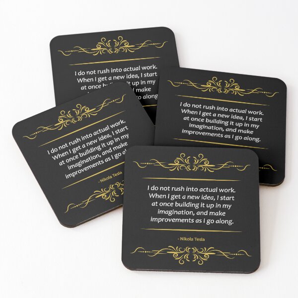 Item preview, Nikola Tesla quote My inventive process designed and sold by paragonDesign28.