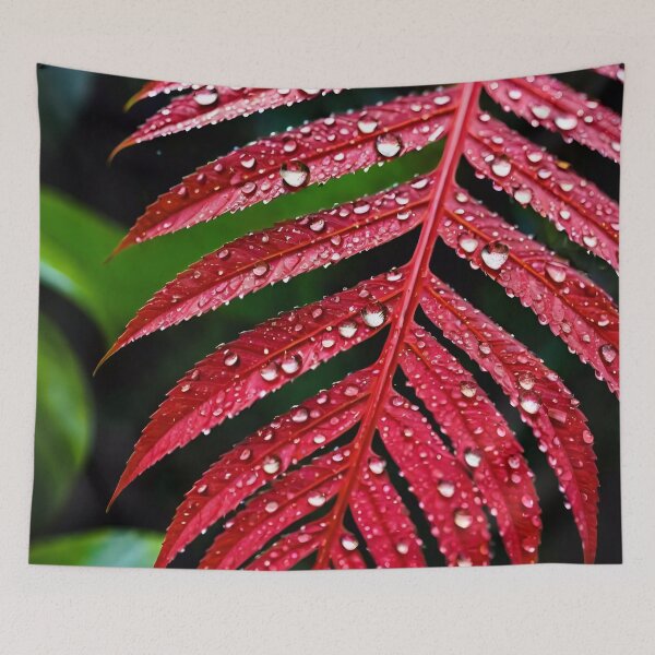Item preview, Abstract Red Leaf Pattern designed and sold by TheArtOfPat.