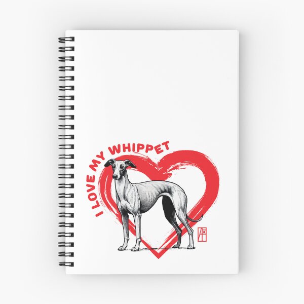 Item preview, I Love My Whippet - I Love my dog - Fast dog designed and sold by ArtProjectShop.