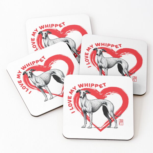 Item preview, I Love My Whippet - I Love my dog - Fast dog designed and sold by ArtProjectShop.