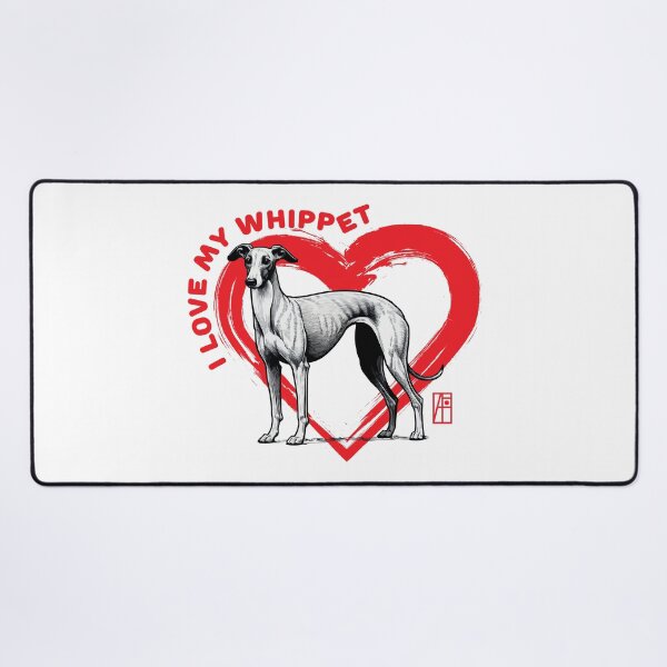 Item preview, I Love My Whippet - I Love my dog - Fast dog designed and sold by ArtProjectShop.