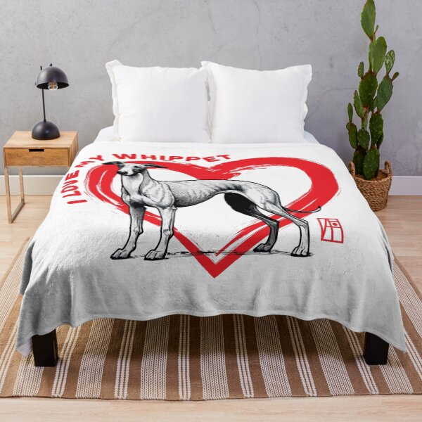 Item preview, I Love My Whippet - I Love my dog - Fast dog designed and sold by ArtProjectShop.