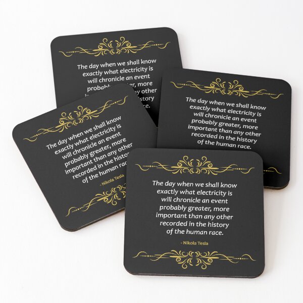 Item preview, Nikola Tesla quote The true nature of electricity designed and sold by paragonDesign28.