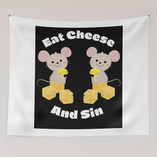 Item preview, Eat Cheese And Sin designed and sold by Mateusz Bachanek.