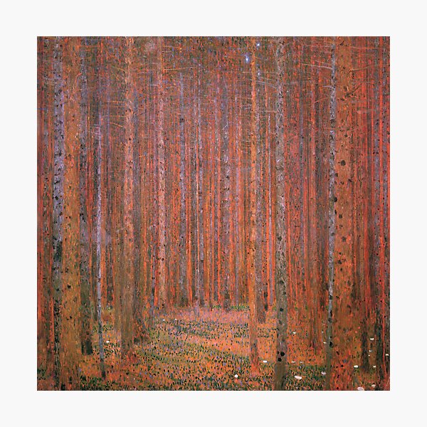 Item preview, Forêt de sapins I, tableau de Gustav Klimt designed and sold by EmeraldeaArt.