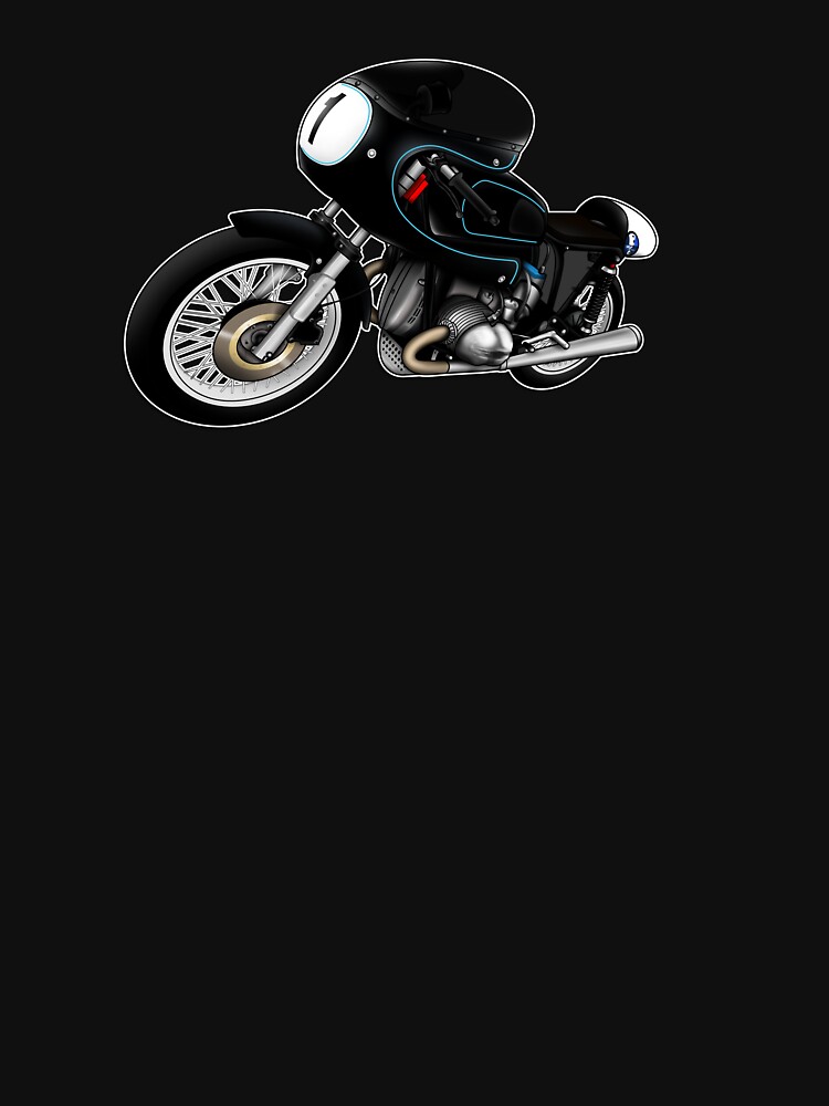 Motorcycle T-shirts Art: Black on Black by yj8dsk57