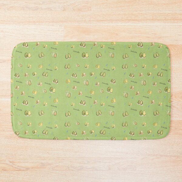 Item preview, Pattern of Cheerful In Love Avocado On Olive Green Background designed and sold by LiliDedula.