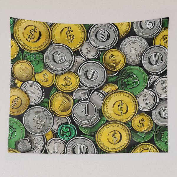 Item preview, MANIFEST WEALTH-Manifested Fortunes: Coins as Symbols of Abundance designed and sold by Eandbeyond.