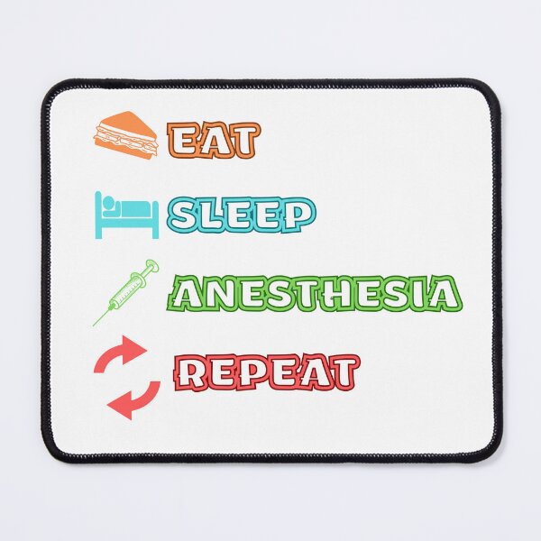 Item preview, Eat sleep anesthesia repeat designed and sold by lookvision.