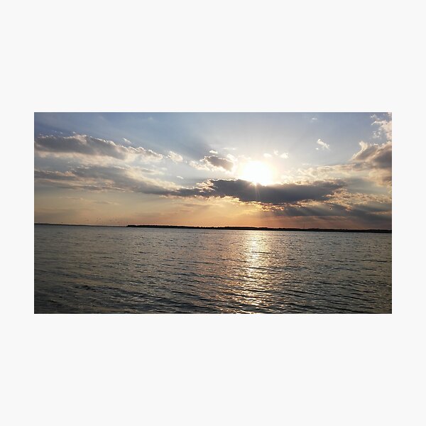 Water Sunset Photographic Print