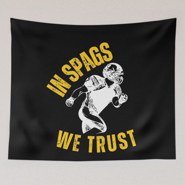 Item preview, In Spags We Trust Funny Kansas City Players Football American designed and sold by Miumed.
