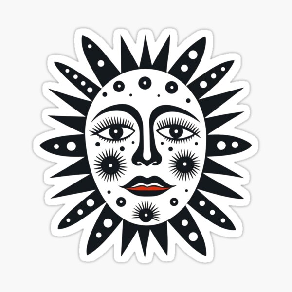 Item preview,  High Contrast Sun Face designed and sold by AnnDart.