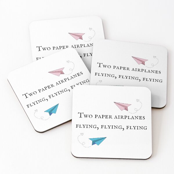 Item preview, Two paper airplanes flying, flying, flying sticker designed and sold by EnchantAtelier.